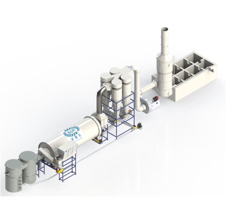 三回程滚筒烘干机